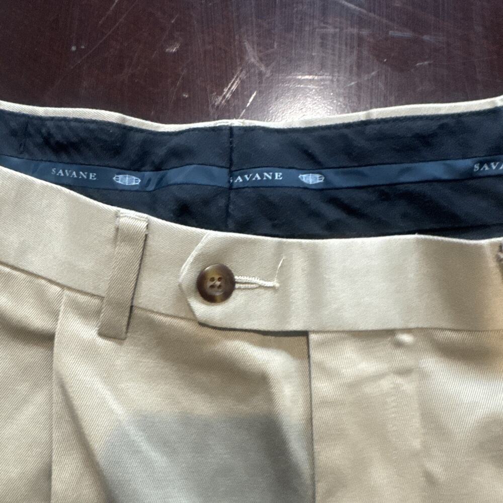 savane mens dress pants pleated 38 X 34. 0028